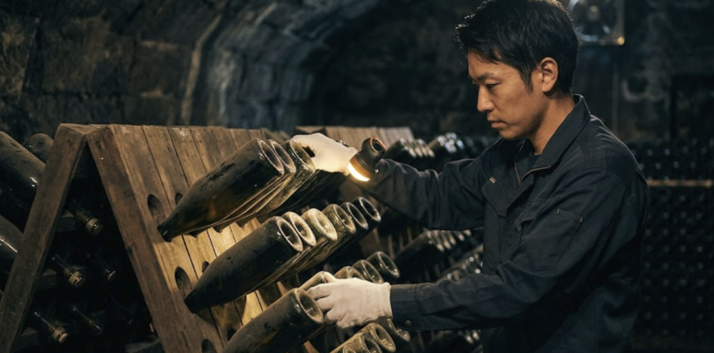 泡を生む工程！シャンパン特有の作り方